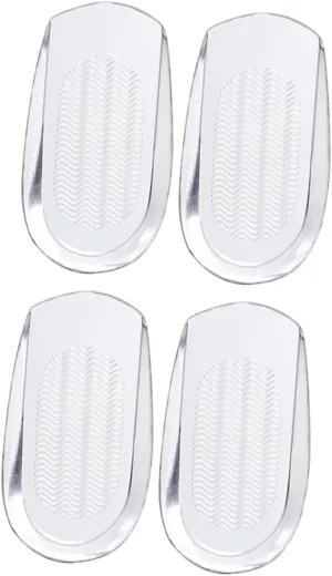 2 Pairs Heel Pad Wear Inserts Shoes for Heel Spurs Women Heel Taps Cups Ball of Foot Cushions for Heels Padded Shoe Insoles Heel Grips Cushions Gel Transparent