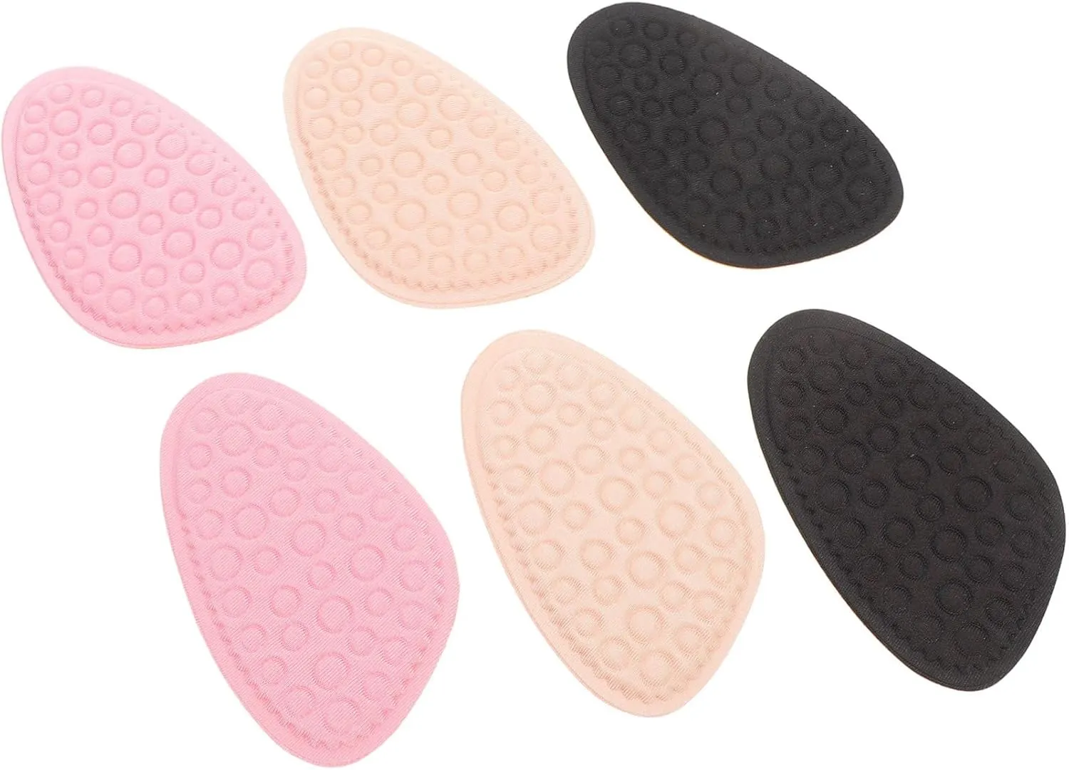 3Pairs Comfortable Forefoot Cushions for Women Wear Metatarsal Pads for High Heels Boots Sneakers Lightweight Shock Absorbent Shoe Inserts Skin