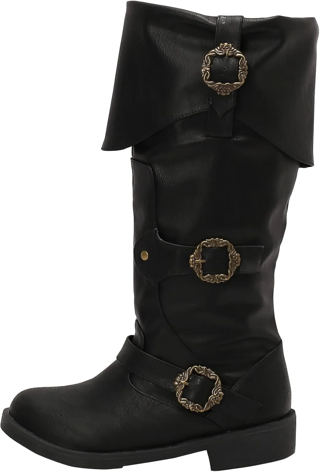 ACE SHOCK Men Renaissance Boots Pirate Costume Boot Medieval Steampunk Boots Vintage Cosplay Shoes for Halloween