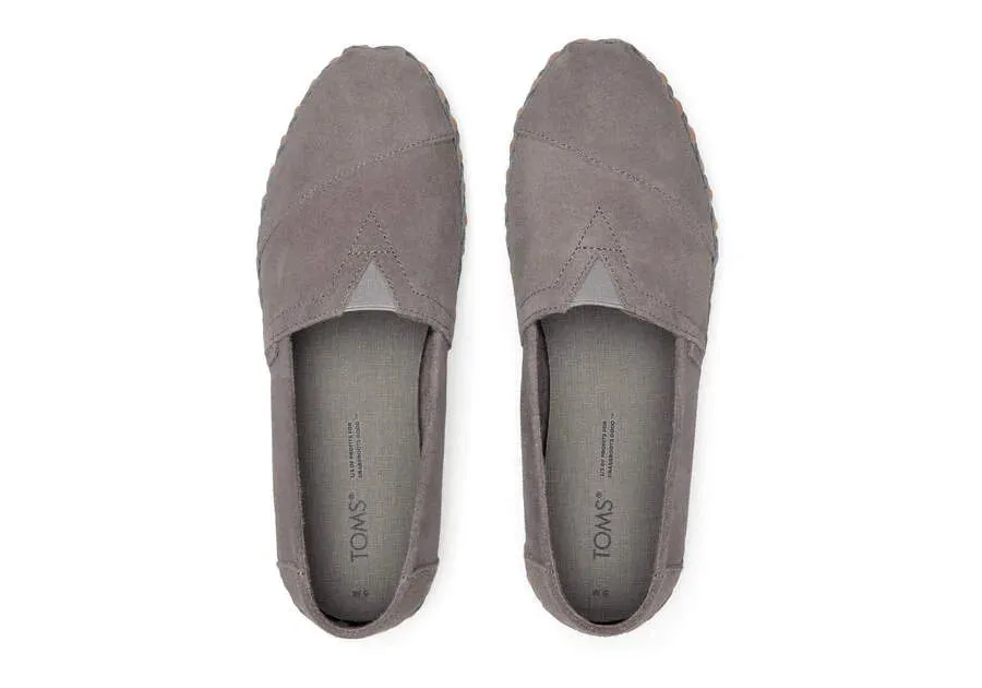 Alpargata Leather Suede Cement