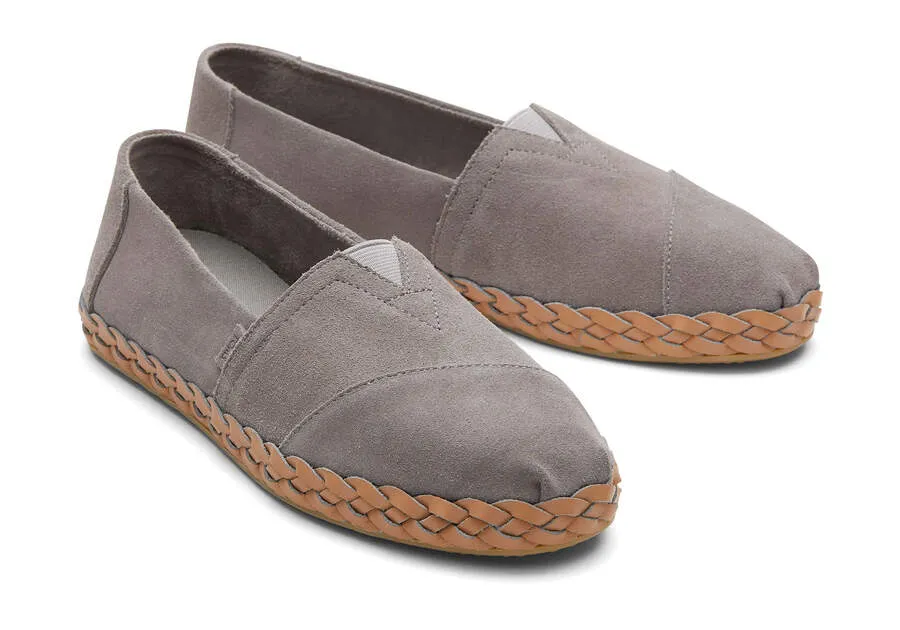 Alpargata Leather Suede Cement