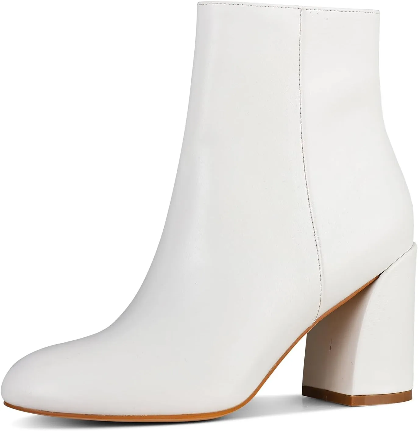 Ankle Boots for Women Square Toe Short Boots Side Zipper Low Heel Ankle Booties Fashion Comfort Dressy Lady Shoes