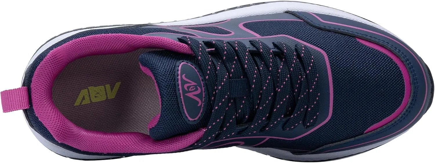 AOV Womens Walking Shoes with Arch Support Plantar Fasciitis Sneakers Gym Tennis for Foot and Heel Pain Relief