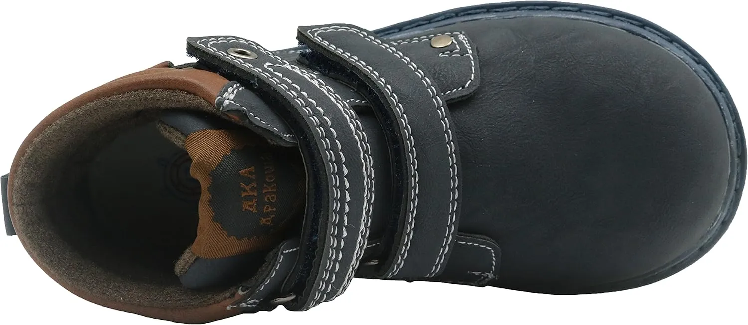 Apakowa Toddler Little Boys Water Resistant Ankle Work Boots (Toddler/Little Kid)