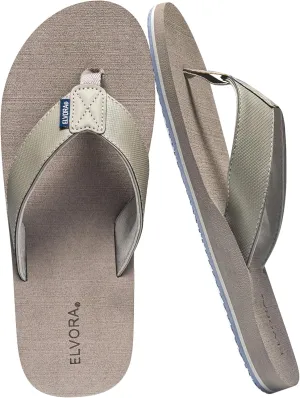 Arch Support Flip Flops for Men - Beach Sandals with Comfortable Cushioning