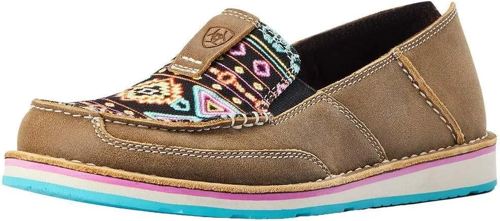 ARIAT BMVY9 Womens Cruiser Brown Bomber/Neon Lights 6.5