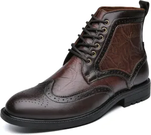 Arkbird Mens Chelsea Boots, Stylish and Comfort Leather Chukka Ankle Boots with Zipper