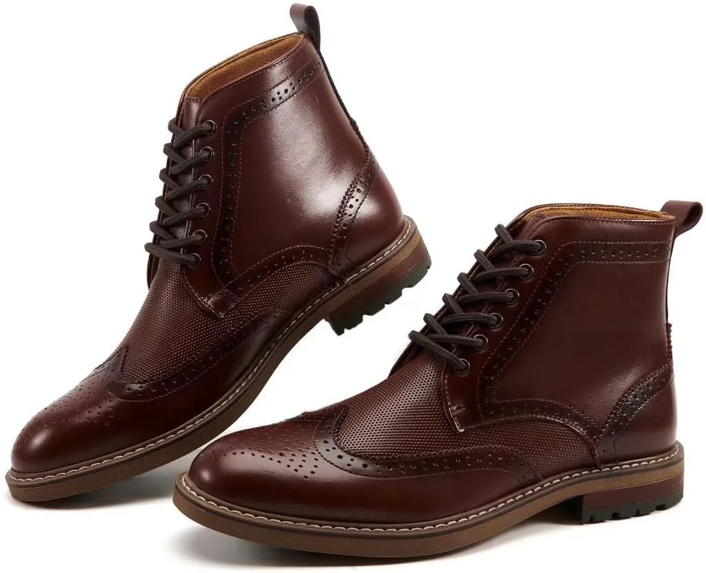 Arkbird Mens Chelsea Boots, Stylish and Comfort Leather Chukka Ankle Boots with Zipper
