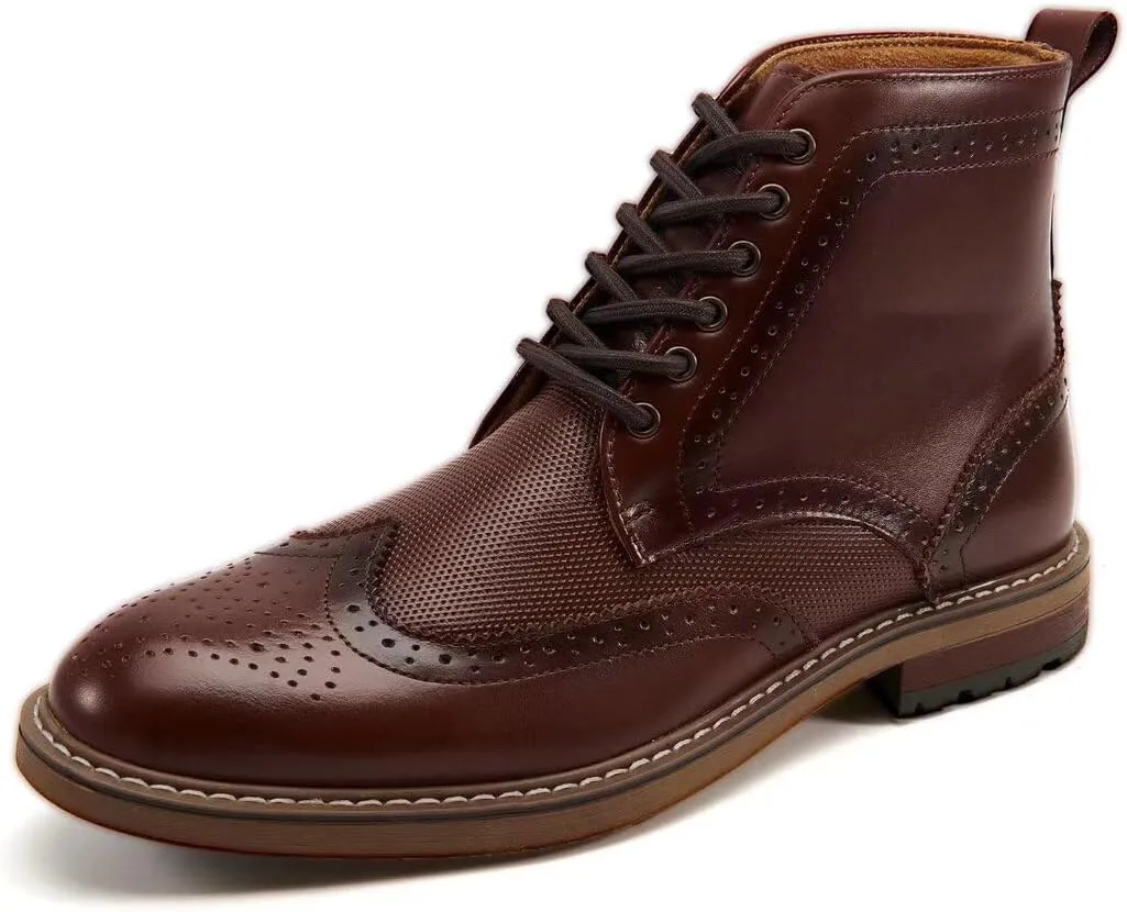 Arkbird Mens Chelsea Boots, Stylish and Comfort Leather Chukka Ankle Boots with Zipper