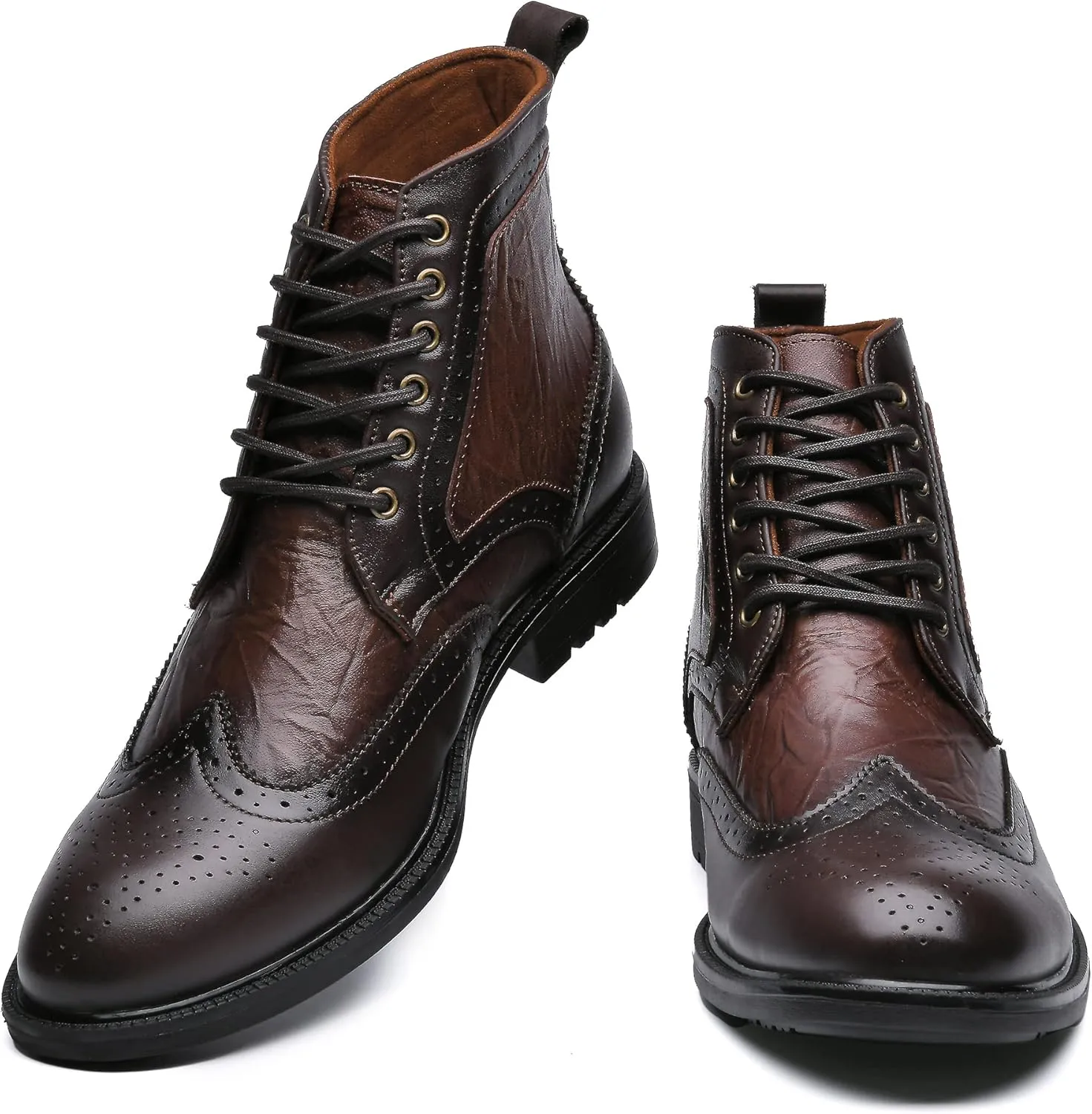 Arkbird Mens Chelsea Boots, Stylish and Comfort Leather Chukka Ankle Boots with Zipper