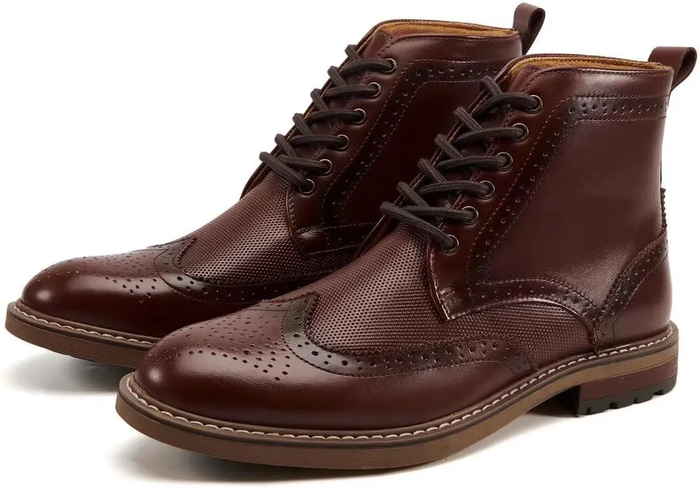 Arkbird Mens Chelsea Boots, Stylish and Comfort Leather Chukka Ankle Boots with Zipper