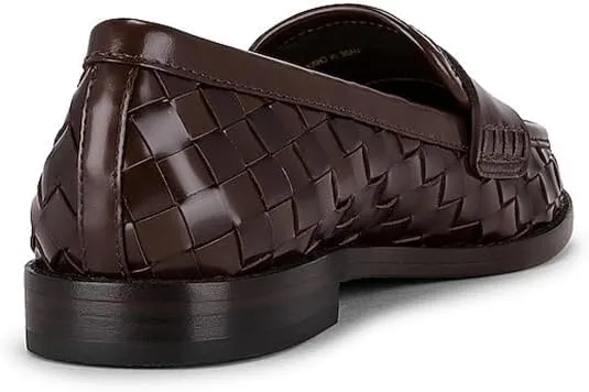 Arqa Penny Loafers for Women Comfortable Slip on Formal Work Flats Natural Raffia Woven Flats Dressy Casual Walking Shoes