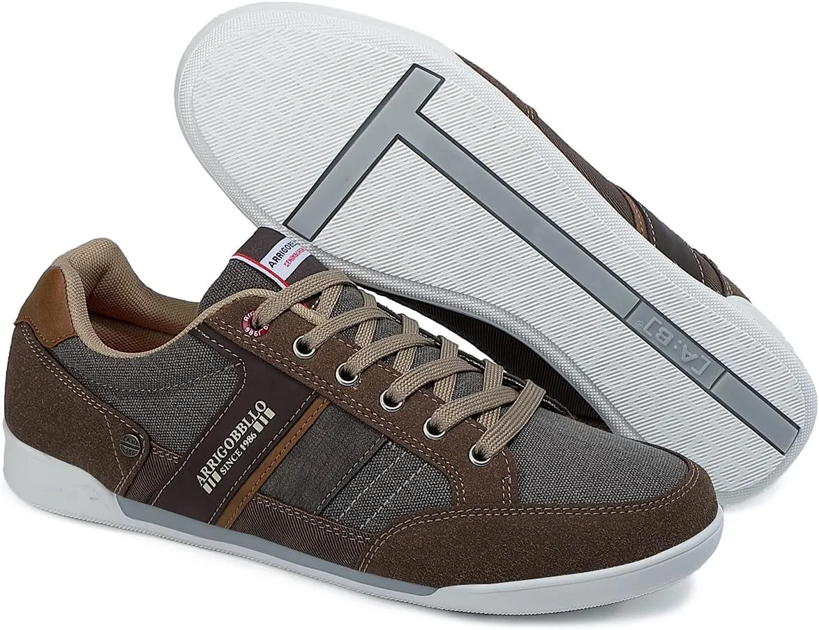 ARRIGO BELLO Mens Casual Shoes Fashion Sneakers Breathable Comfort Classic Lace-Up Low Top Walking Shoes