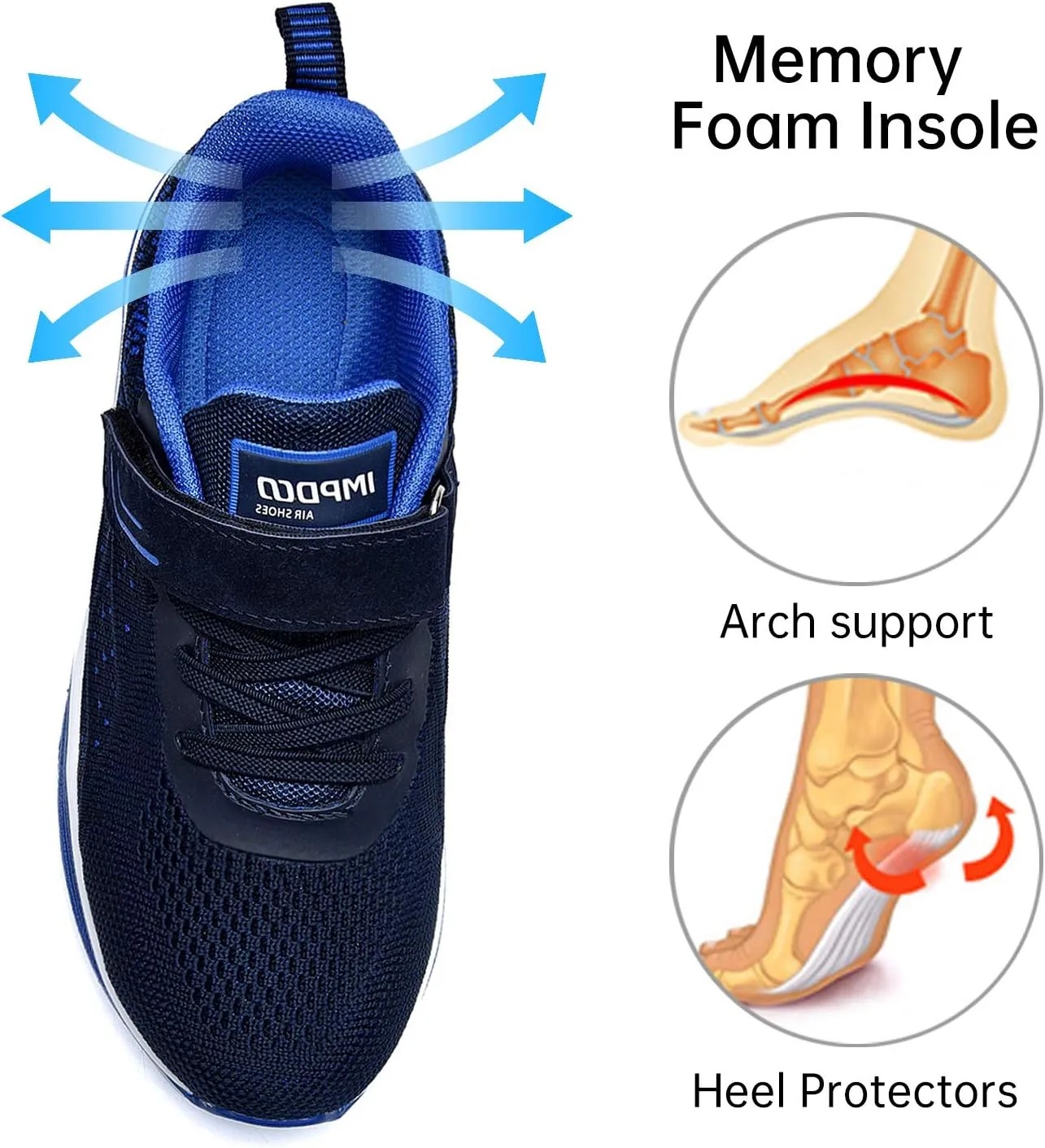 Autper Kids Air Tennis Running Shoes Memory Foam Athletic Lightweight Sports Walking Sneakers for Boys Girls (Little Kid/Big Kid)