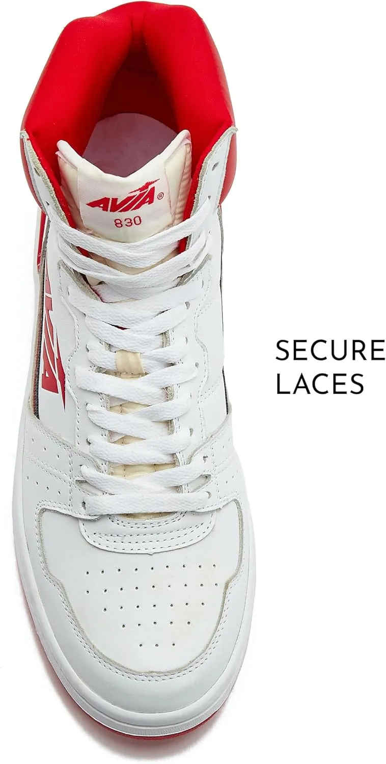 Avia 830 Men's Basketball Shoes, Retro High Top Sneakers for Men Indoor or Outdoor, Street or Court Size 7 to 16