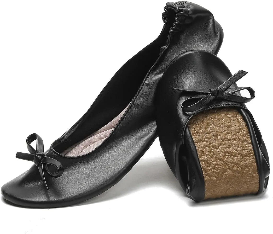 Ballet Flats Ballet Slippers Women Dance Shoes Womens Black Ballet Flats Ballerina Flats Foldable Flats for Women