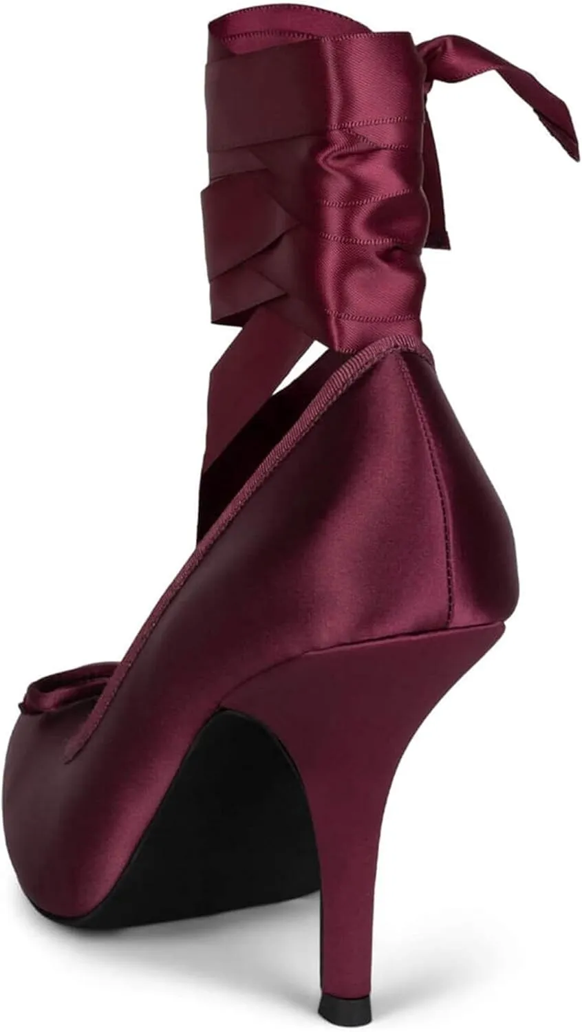 Ballet Heels for Women Elegant Mary Jane Ballet Flats Lace-Up Round Toe with Bow Casual and Stylish Footwear for Everyday Wear