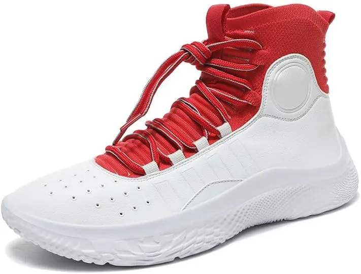 Basketball Spring and Autumn high-top Soft-Soled Shock-Absorbing Sports Students Actual Combat Boots Tide Running Shoes