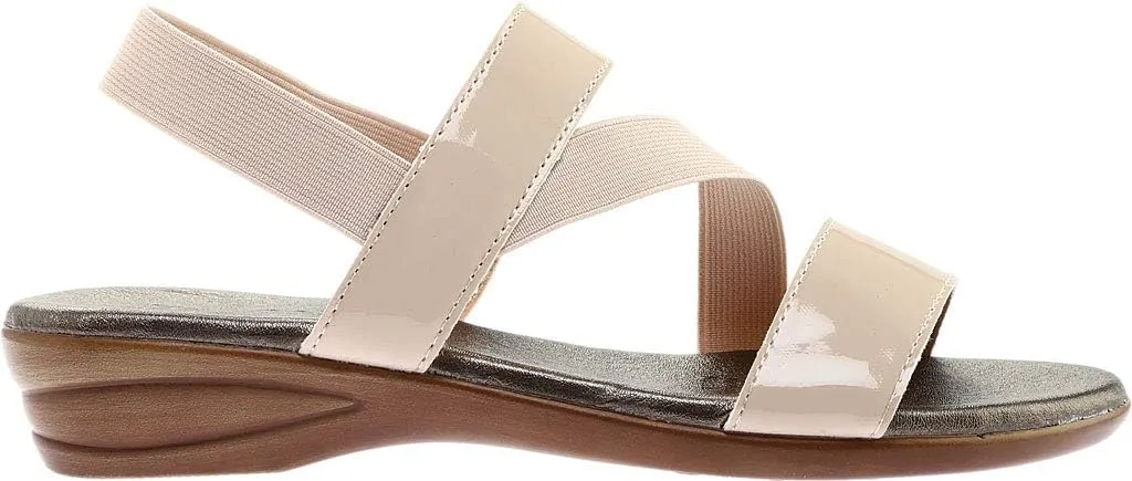 Bellini Chance Women's Elastic Strap Comfortable Sling Back Heeled Sandal