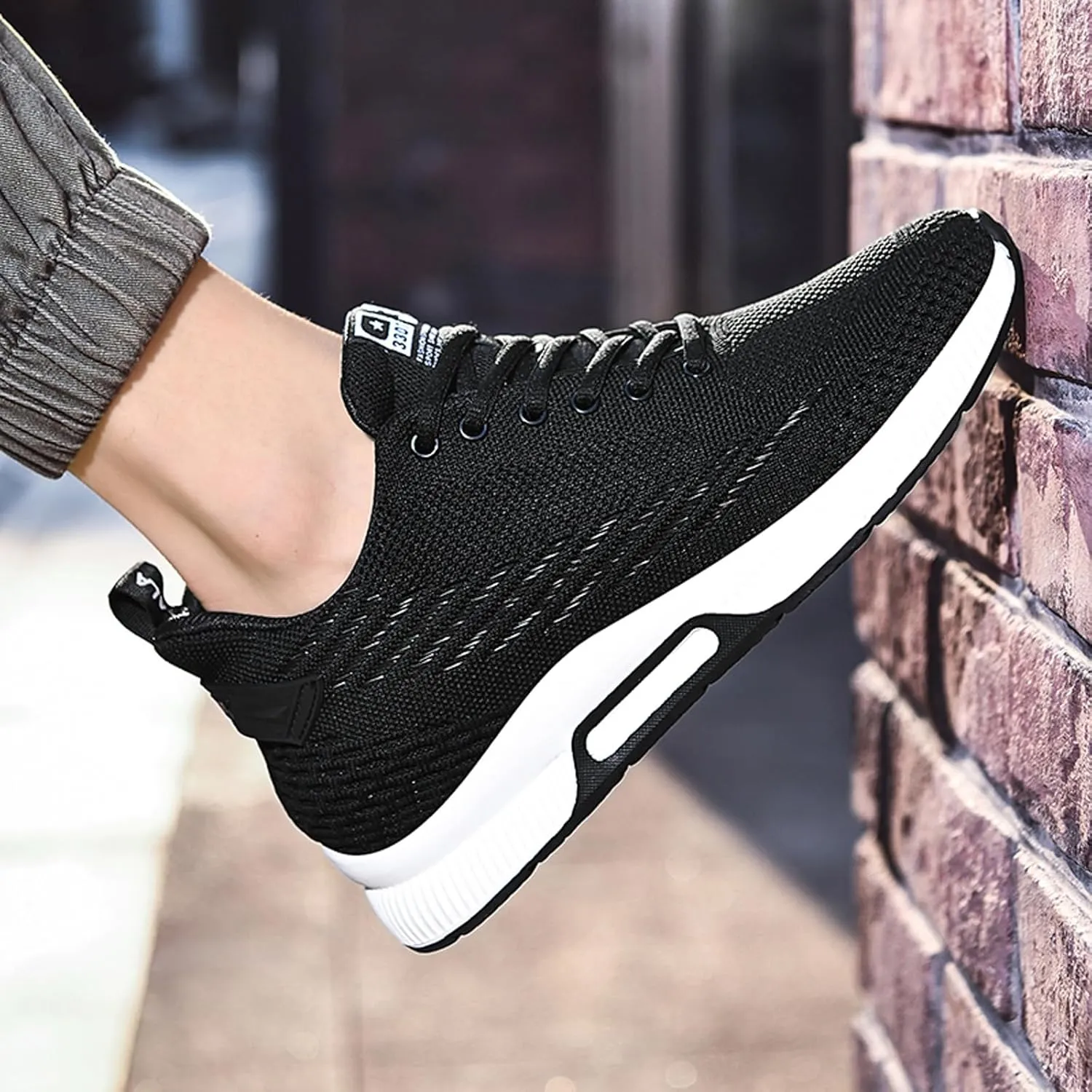 BMINFEE Men's Invisible Height Increasing Elevator Shoes Lightweight Sport Shoes Height-Boosting Breathable Lace up Sneakers 2.4 Inches