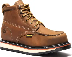 Bonanza Boots FRONTIER DUAL 6" Moc Toe Work Boot - Premium Leather, Comfort Insole & Tough Wedge Outsole