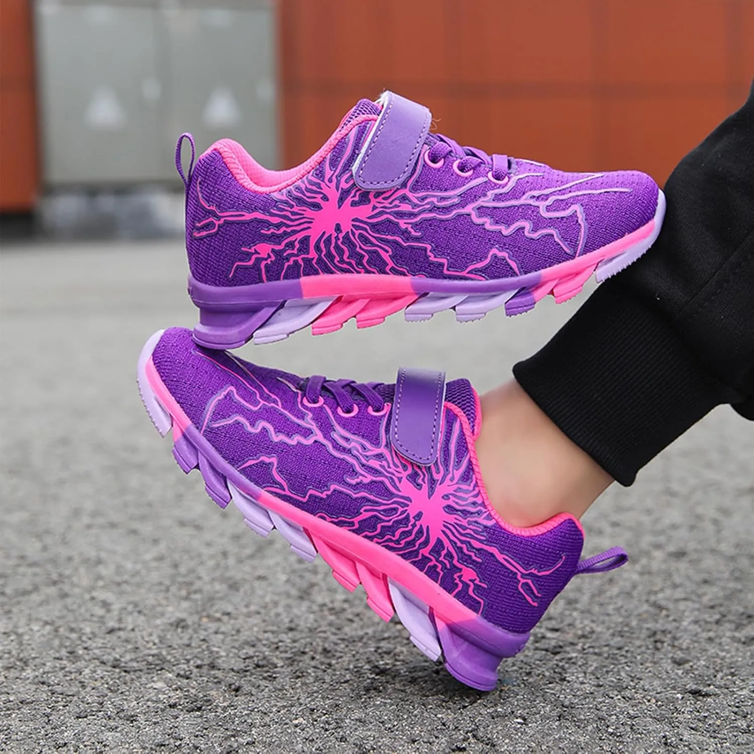 Boys Girls Sneakers Mesh Breathable Fashion Primary School Students Athletic Casual Rubber Sole Kids Running Shoes