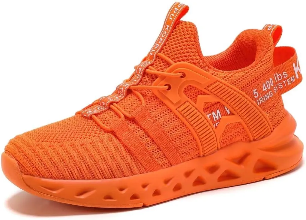 Boys Tennis Shoes Girls Kids Slip on Sneakers Lightweight Running Shoes for Athletic Walking