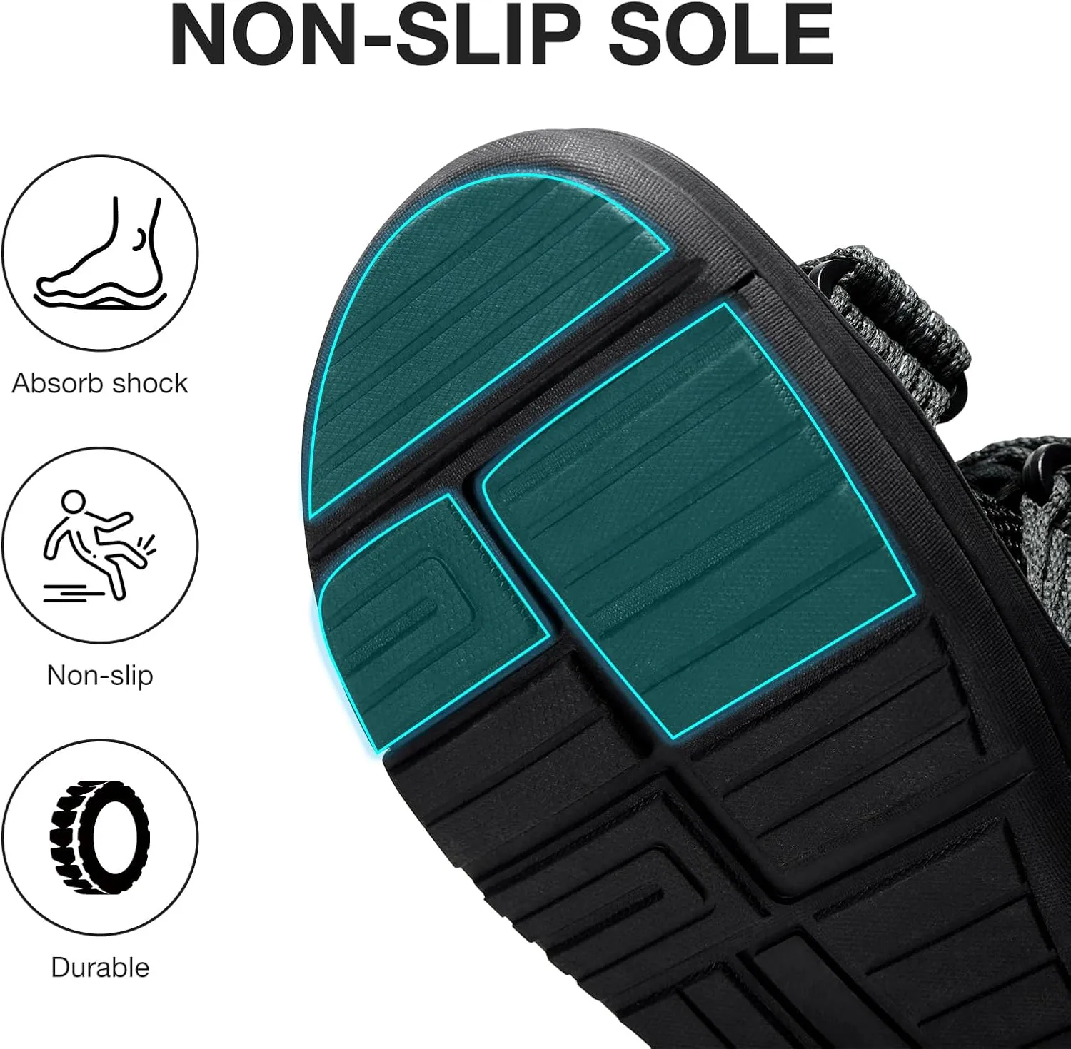 CAMEL CROWN Men's Athletic Sandals Breathable Mesh Hiking Sandals Open Toe Sandals for Men Summer Casual Sport