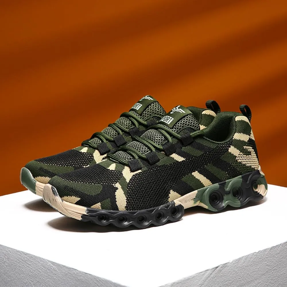 Camo Men Outdoor Sneakers Camouflage Running Shoes Male Military Training Casual Sports Rock Climbing Camping Hiking Shoe Footwear