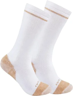 Carhartt Men's Midweight Cotton Blend Steel Toe Sock 2 Pack