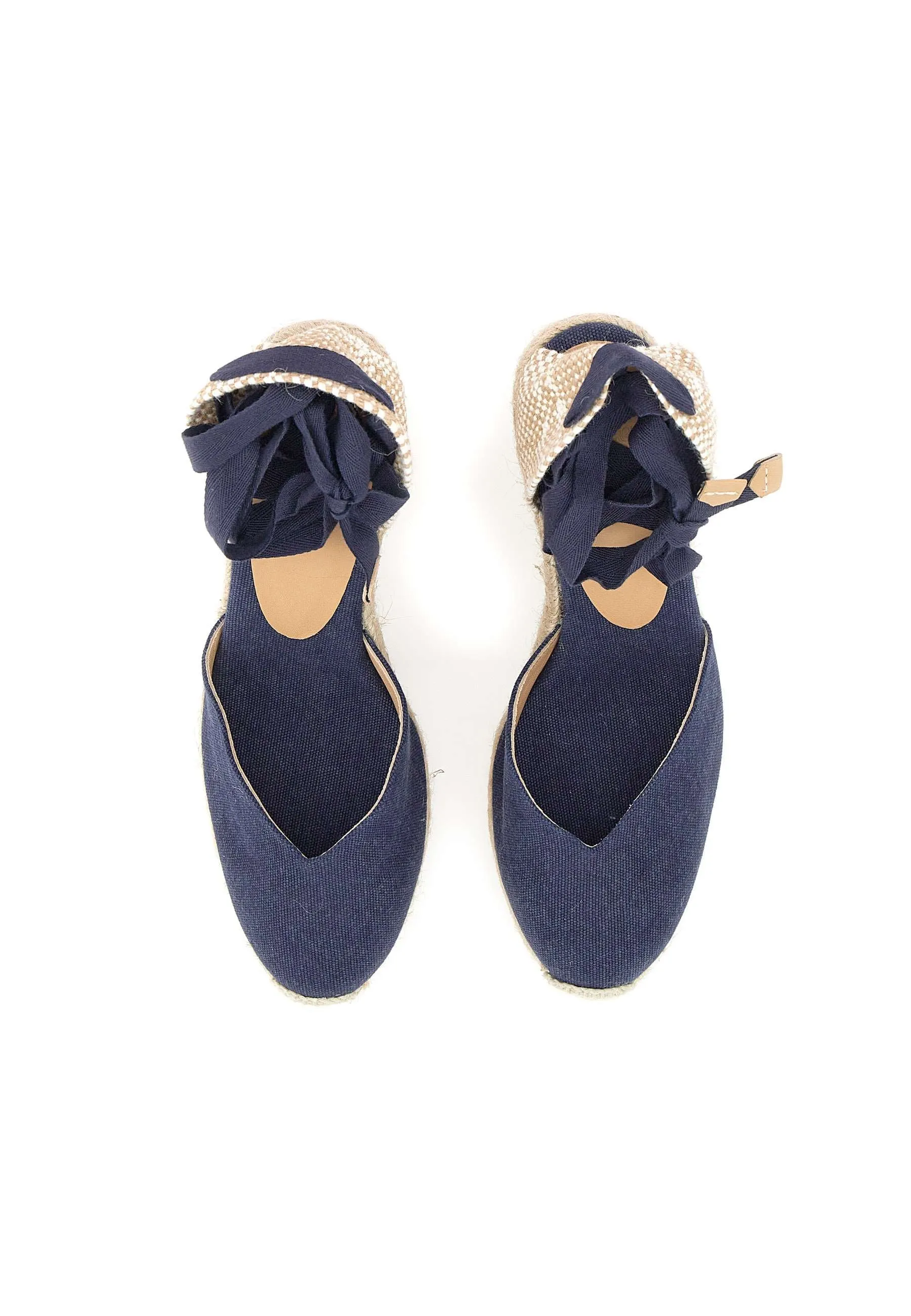 Castaner Chiara Midnight Blue Wedge Espadrilles