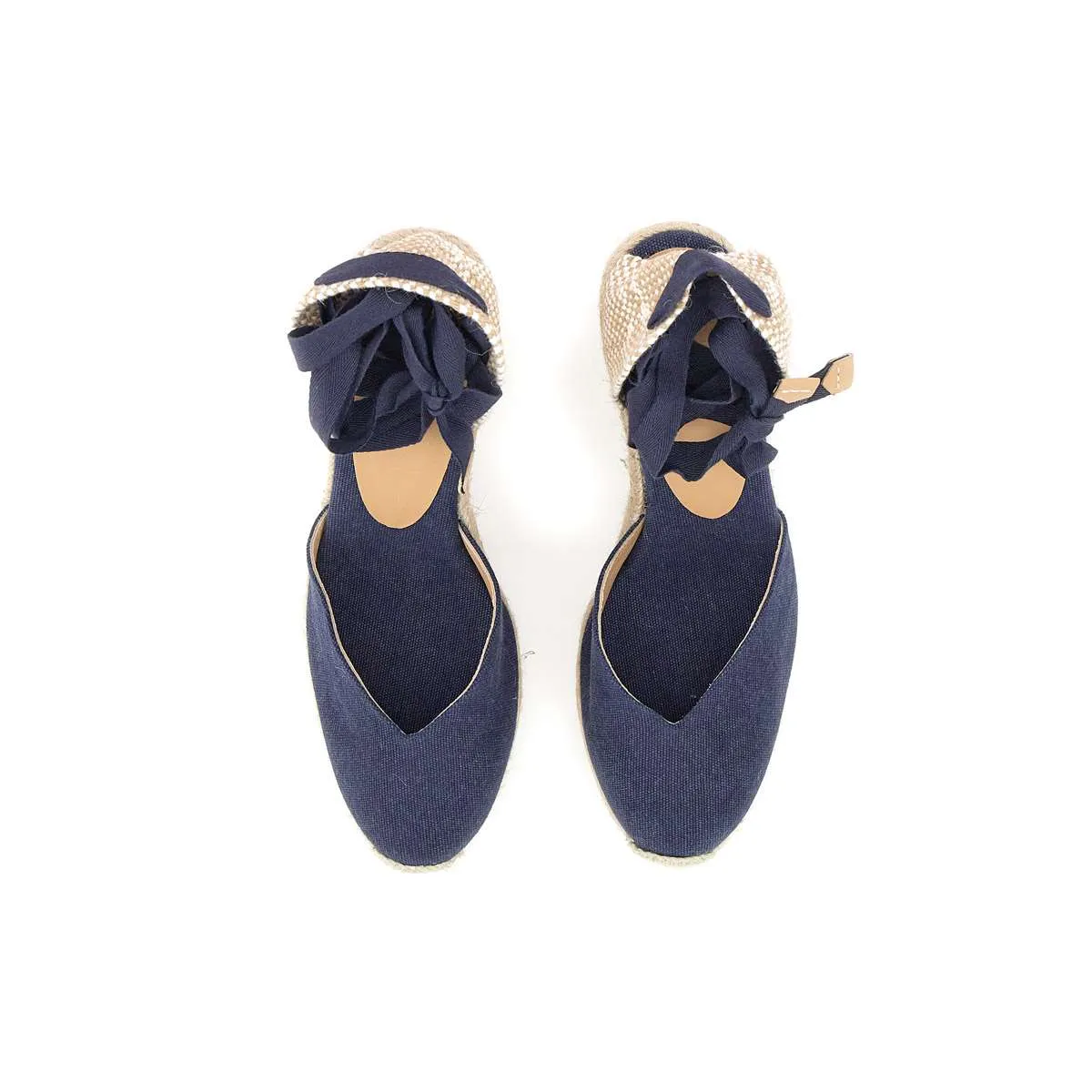 Castaner Chiara Midnight Blue Wedge Espadrilles
