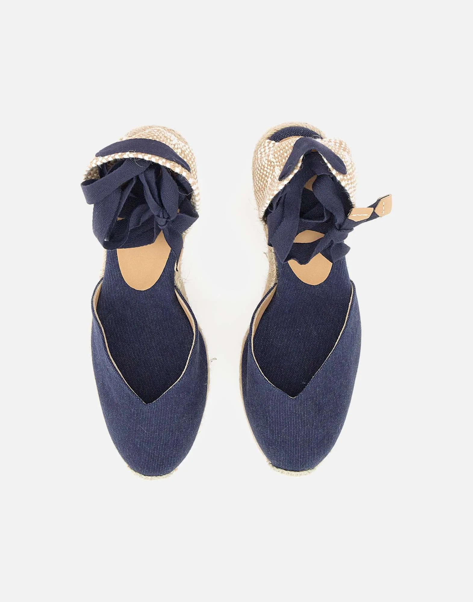 Castaner Chiara Midnight Blue Wedge Espadrilles
