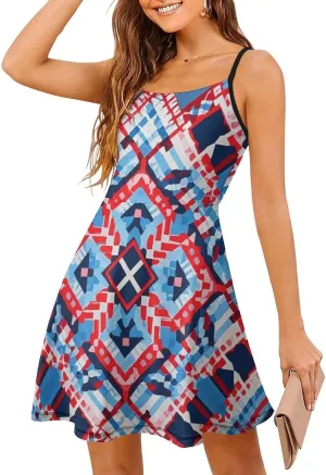 Casual Summer Dress V-Neck Sleeveless Fitted Beach Party Maxi Dress