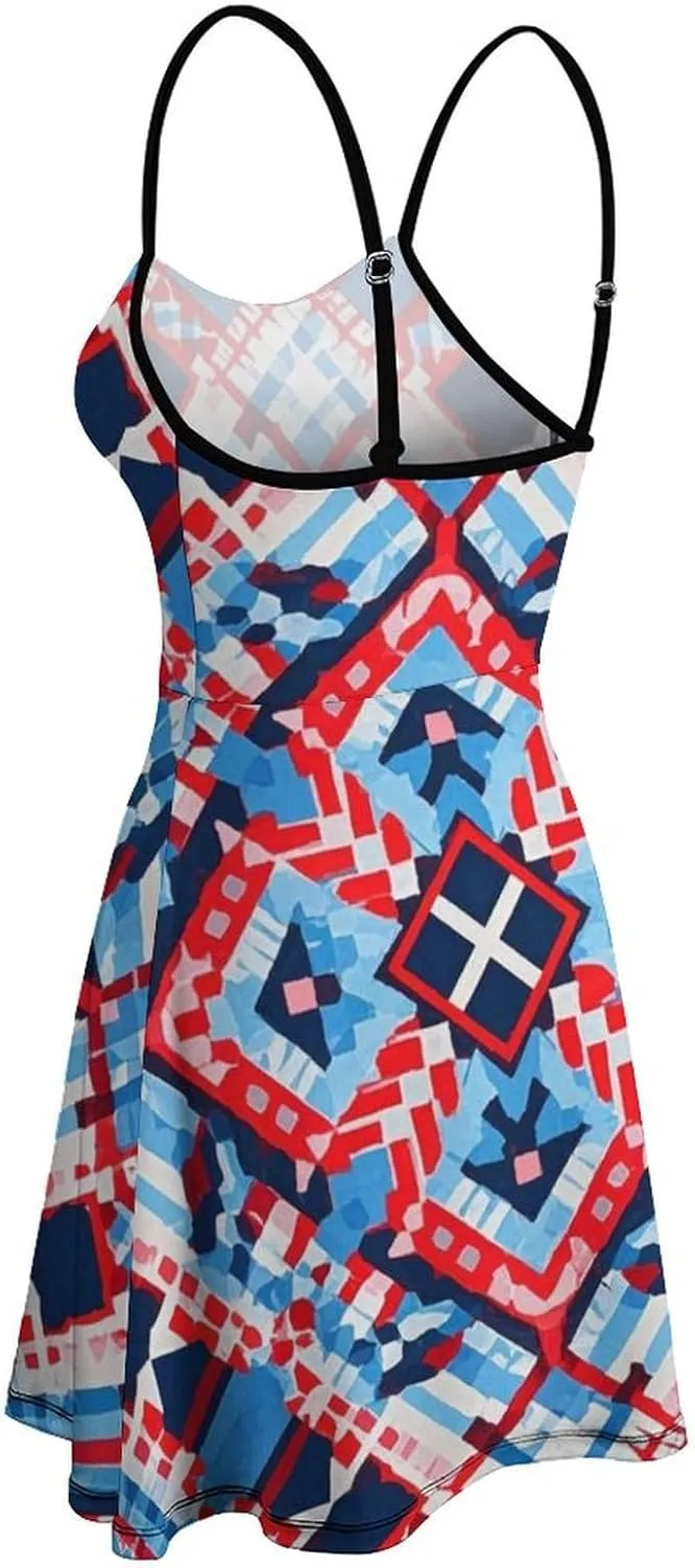 Casual Summer Dress V-Neck Sleeveless Fitted Beach Party Maxi Dress