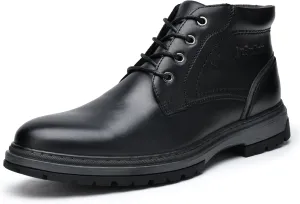 Chukka Boots Boots for Men Casual Boots Motorcycle Combat Ankle Boots Black Boots
