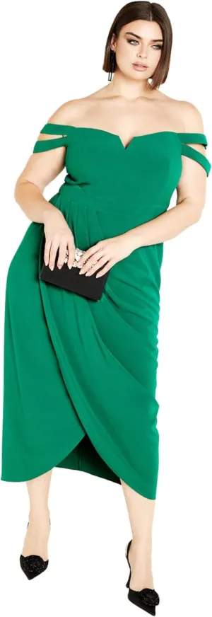 City Chic Women's Plus Size Rosa Love Dress