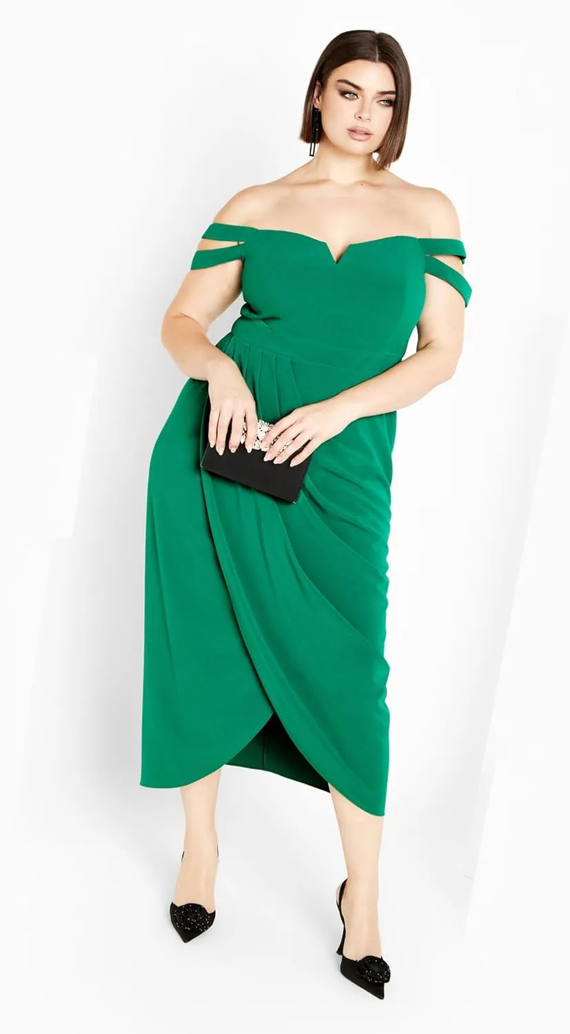 City Chic Women's Plus Size Rosa Love Dress