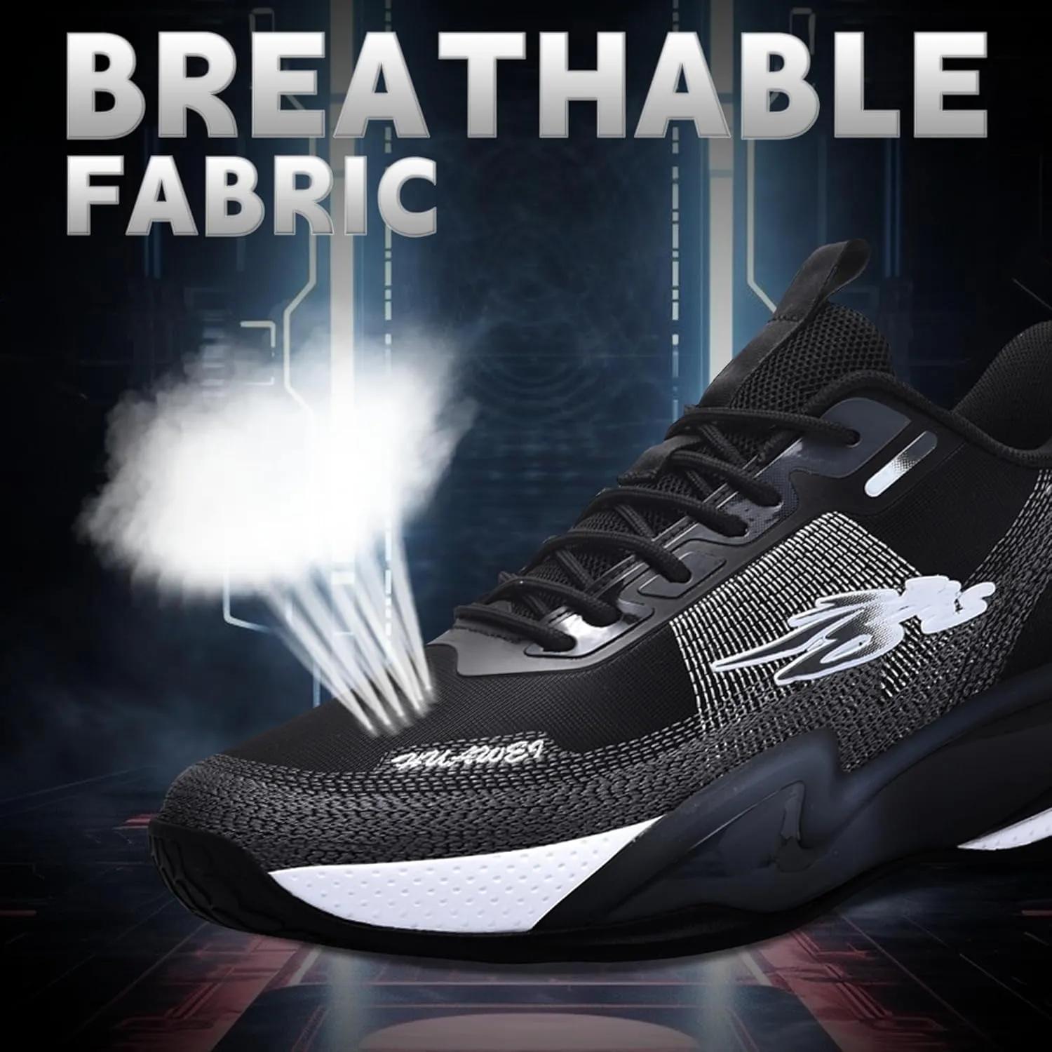 CJSPORX Men Basketball Shoes Non Slip Breathable Outdoor Fashion Sneakers