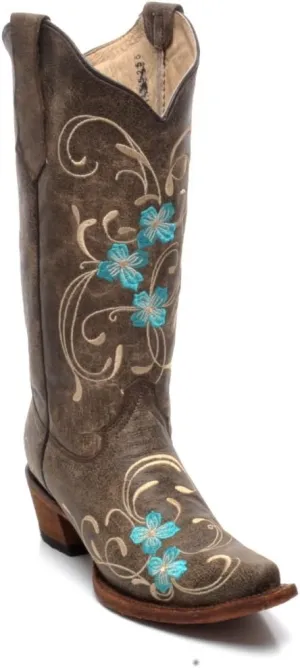 CORRAL Women's L5255 Floral Embroidery Boots