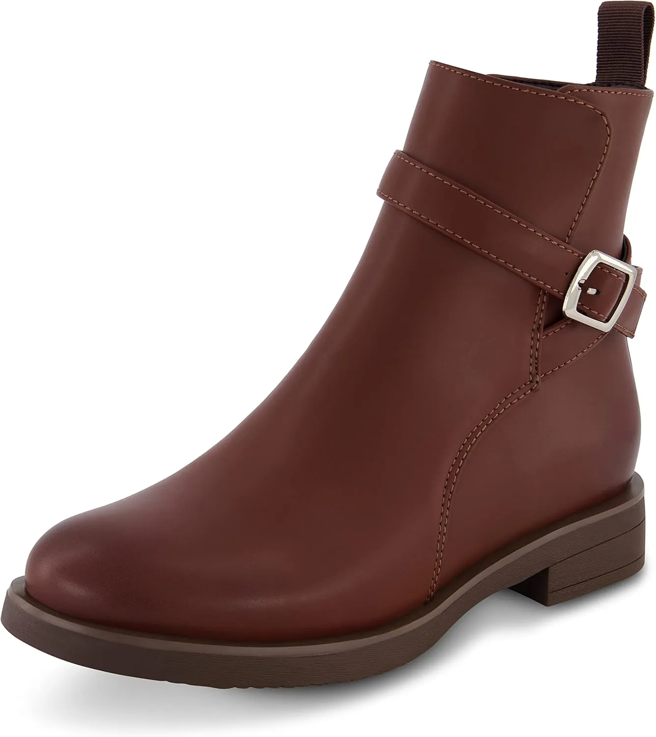 CUSHIONAIRE Women's Brumelle strap boot  Memory Foam, Wide Widths Available