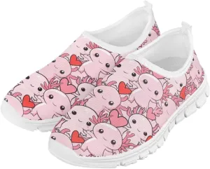 Cute Shoes for Girls Animal Themed Slip On Shoes Kids Wide Sneakers