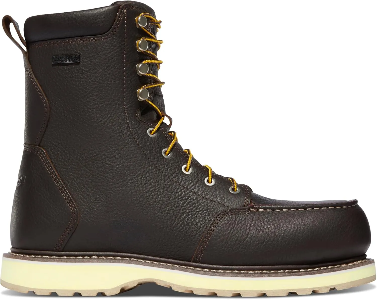 Danner Cedar River 8” Waterproof Work Boots for Men - Premium Leather with Breathable Lining, Comfort Footbed & Non Slip Rubber Outsole, EH Resistant