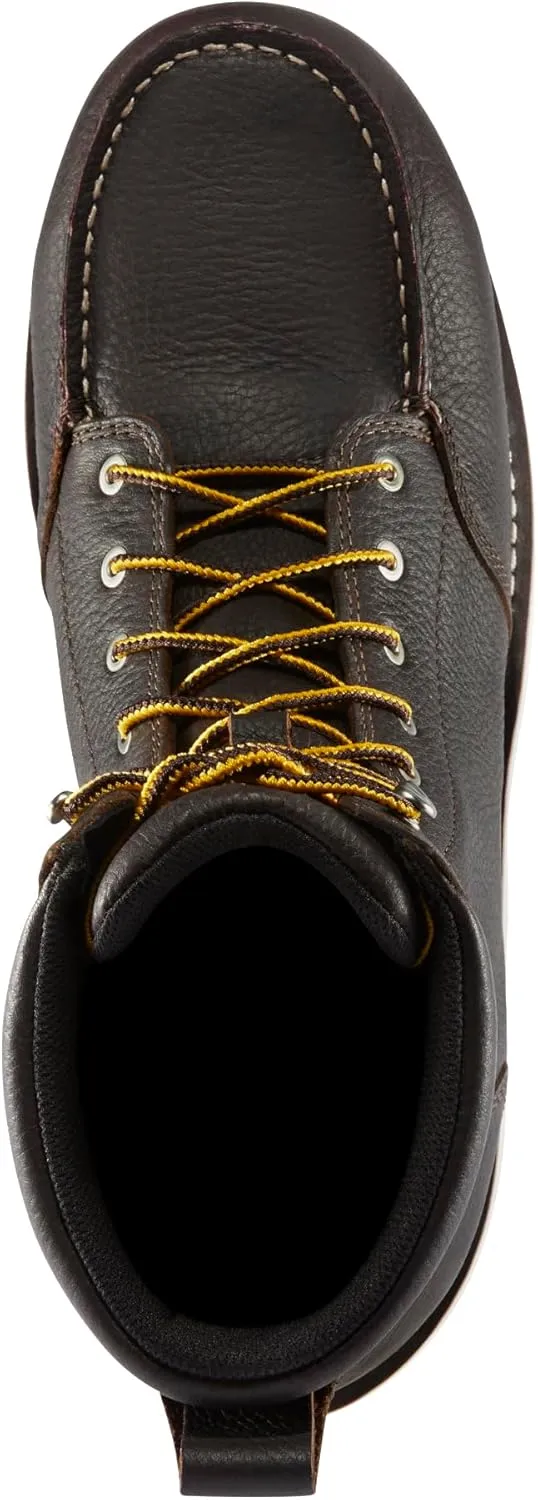 Danner Cedar River 8” Waterproof Work Boots for Men - Premium Leather with Breathable Lining, Comfort Footbed & Non Slip Rubber Outsole, EH Resistant