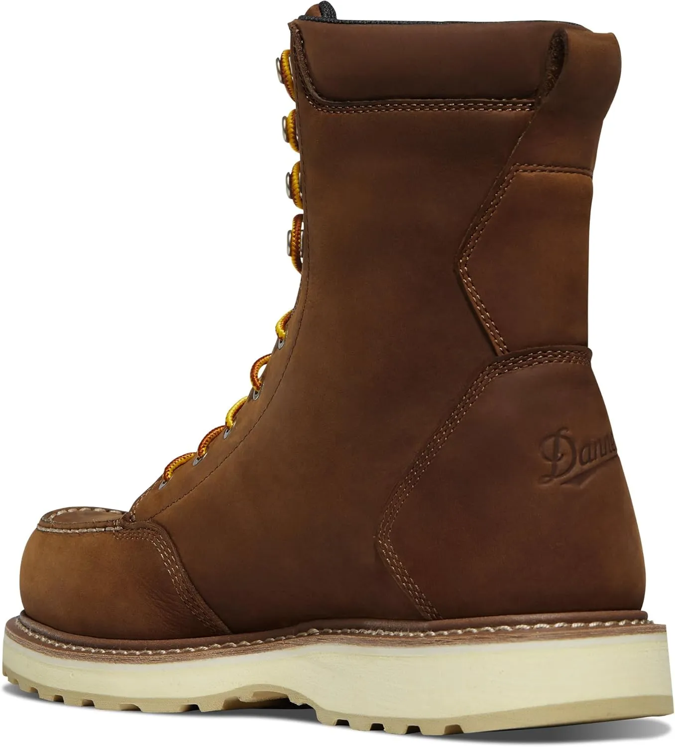 Danner Cedar River 8” Waterproof Work Boots for Men - Premium Leather with Breathable Lining, Comfort Footbed & Non Slip Rubber Outsole, EH Resistant
