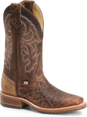 DOUBLE-H Men's 12" Harshaw Wide Square Toe Roper Boots