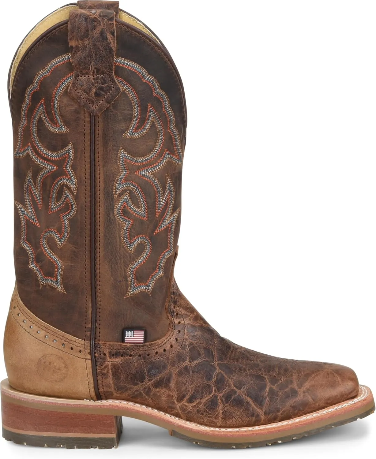 DOUBLE-H Men's 12" Harshaw Wide Square Toe Roper Boots