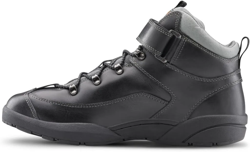 Dr. Comfort Men's Ranger Black Diabetic Hiking Boots