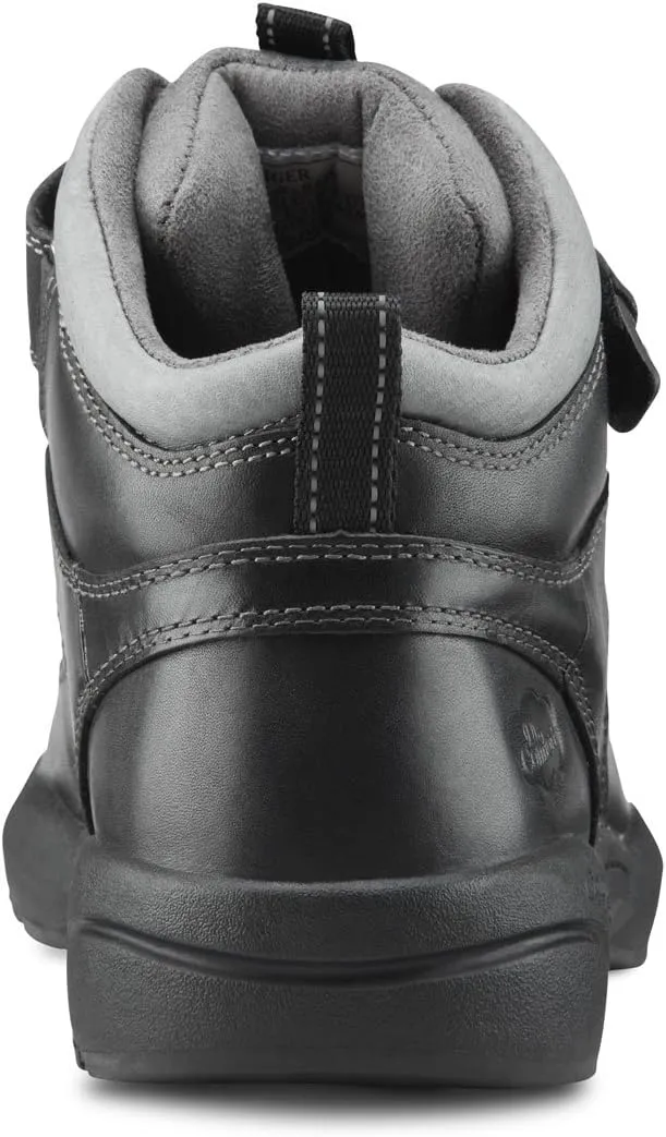 Dr. Comfort Men's Ranger Black Diabetic Hiking Boots