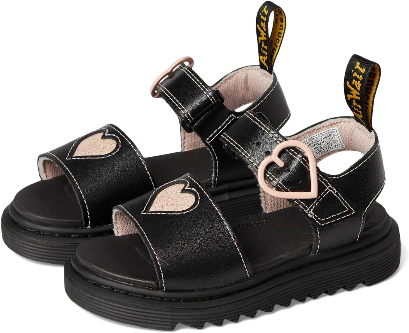 Dr. Martens Girl's Marlowe Hearts (Little Big Kid) Sandal